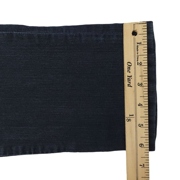 Chicos Platinum Denim Capri Jeans Size 00 US XS/2 Low Rise Crop Dark Wash - Picture 6 of 12